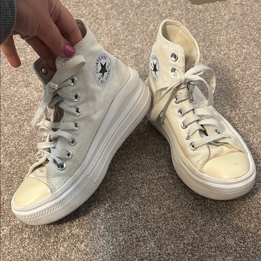 Converse Women's High-Top Sneakers - Cream